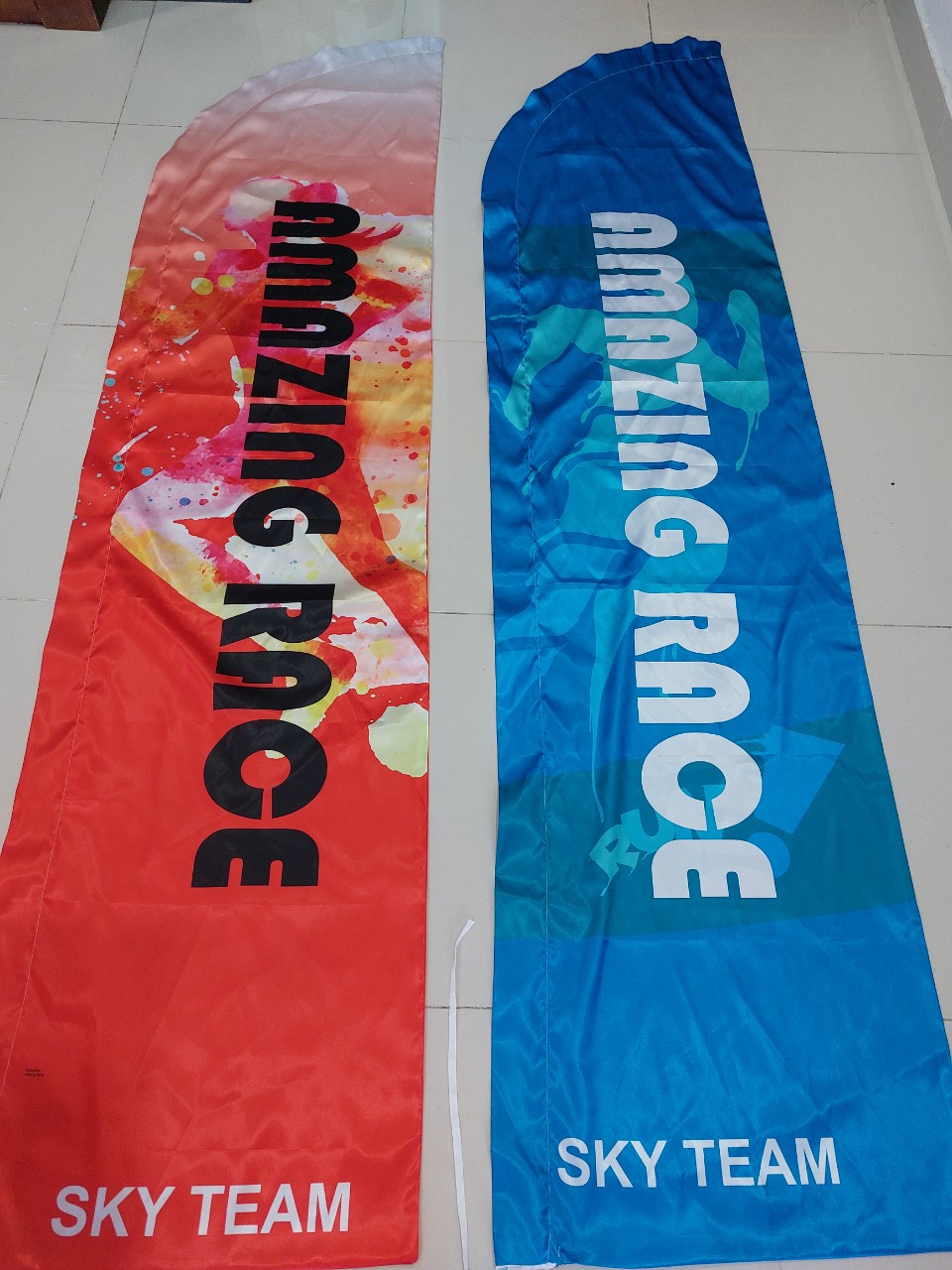 cờ c&aacute;nh buồm, cờ quảng c&aacute;o, cờ giọt nước