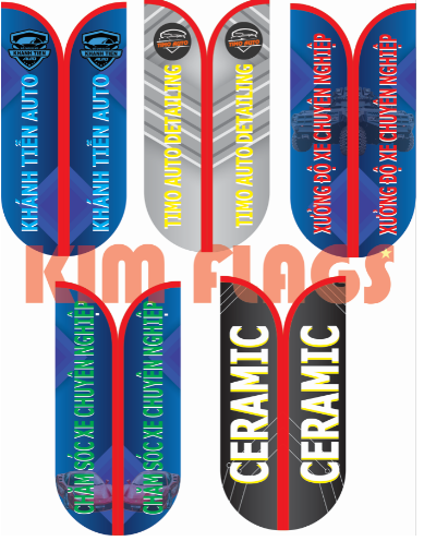 Cờ cánh buồm, cờ quảng cáo, cờ bãi biển