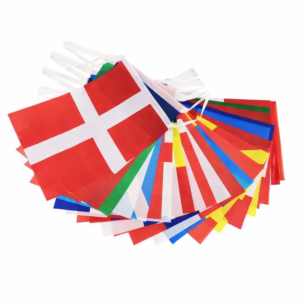 Custom Bunting Flag String Triangle Pennant Banner for Events &amp; Decoration Heat Transfer Bunting Flag Dye Sublimation Printing