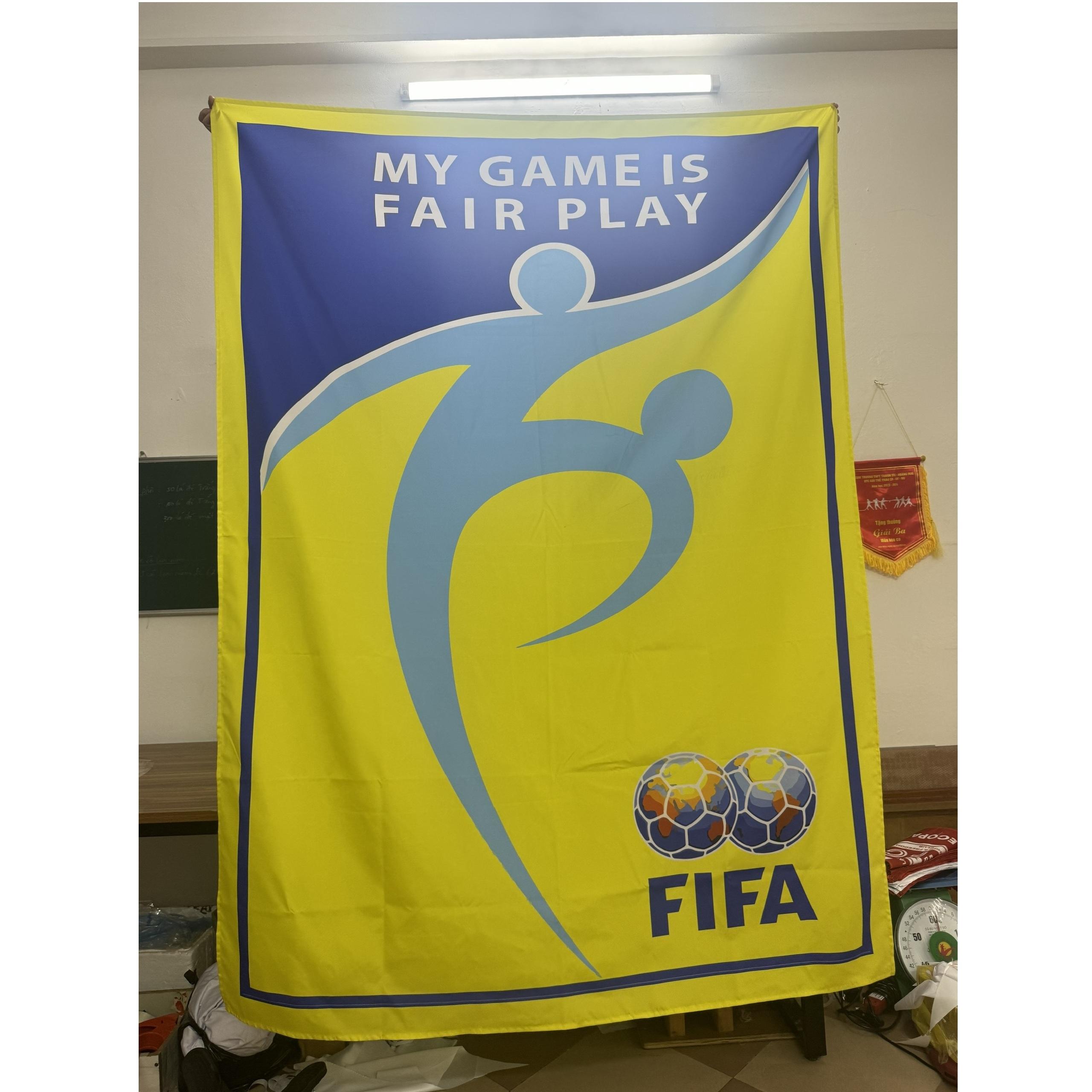 Custom Polyester Printed Flag with Heat Transfer Technique for Advertising And Promotion Custom Size Available