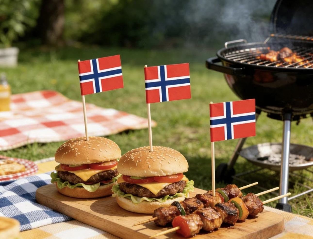 Custom Toothpick Flag Food Decoration Mini Flag for Events Promotion Wooden Stick with Heat Transfer Dye Sublimation Printing