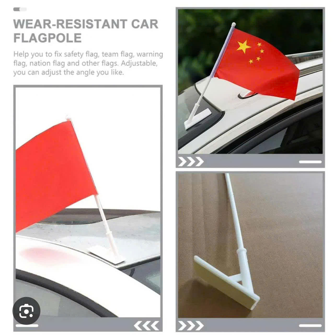 Custom Car Window Flag Set with Mounting Pole for Promotion Advertising Style OEM ODM Vietnam Origin Heat Transfer