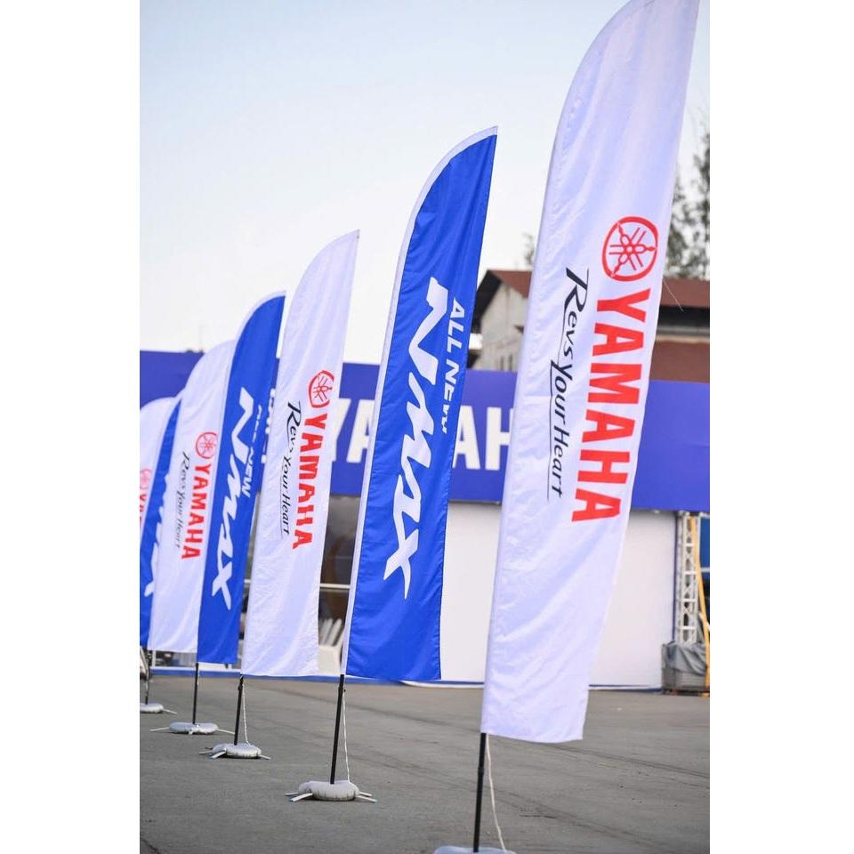 Custom Feather Flag Kit with Pole and Base for Outdoor Advertising Display Stand Vietnam Origin with Dye Sublimation Printing