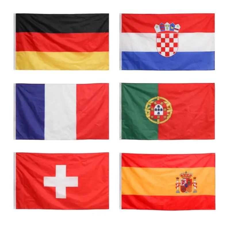 Double Layer Blackout National Flag Vietnam Origin OEM ODM National Style Embroidery Printing Full Color Printing