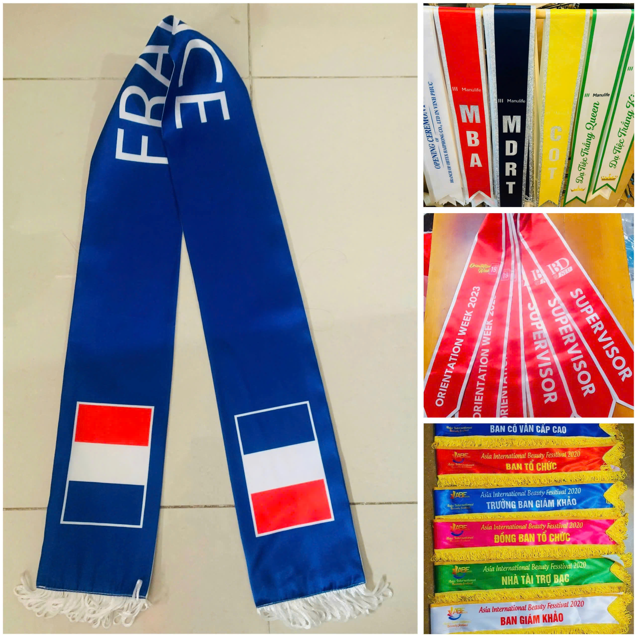 Custom Printed Promotional Scarf Vietnam Origin Casual Style Regular Fit Type 100% Cotton, Cotton Blend, Polyester